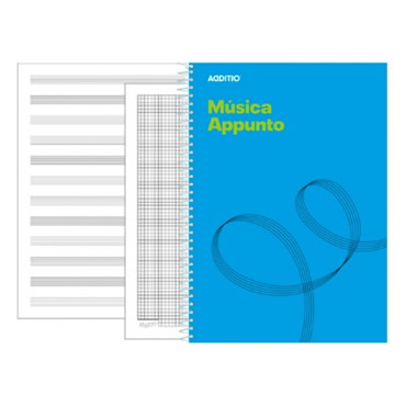 cuaderno de música appunto 12 additio din a4