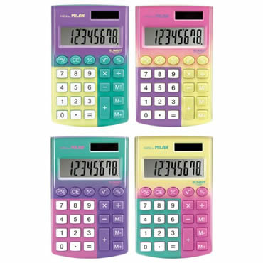 calculadora pocket 8 dígitos sunset edition