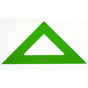 escuadra faber 16 cm plastico verde