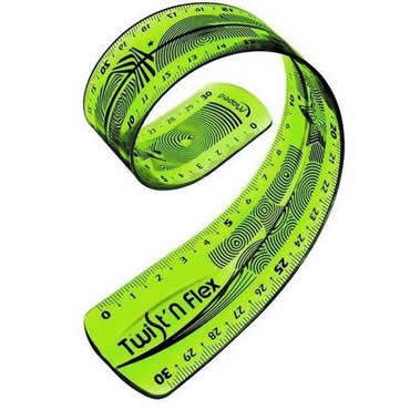 regla maped plastico flexible de 15 cm colores surtidos