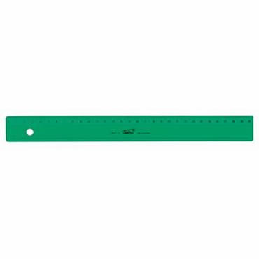 regla verde escolar safta 30 cm